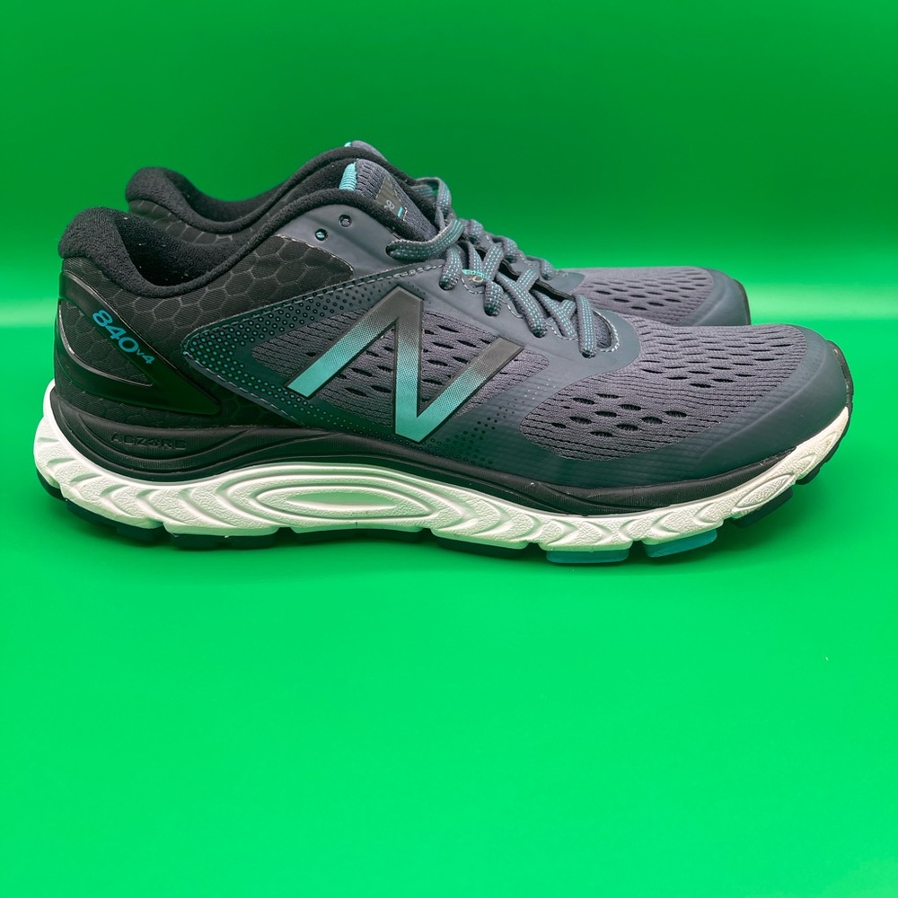 New Balance Charcoal and Aqua Sneakers